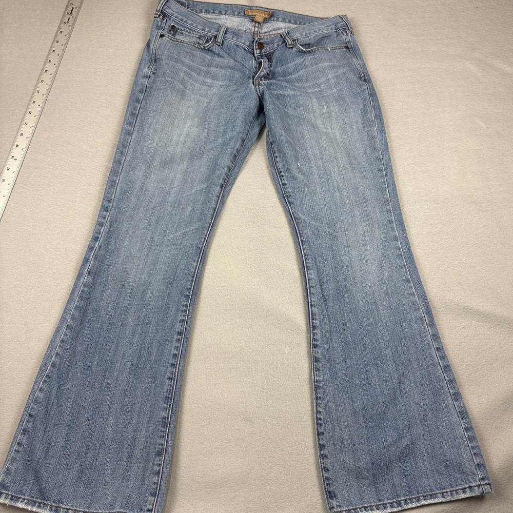 2000s Abercrombie & Fitch Low Rise Y2K Flare Leg Jeans - Picture 2 of 10